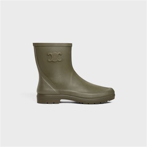 MID CELINE RAIN BOOTS in Natural Rubber